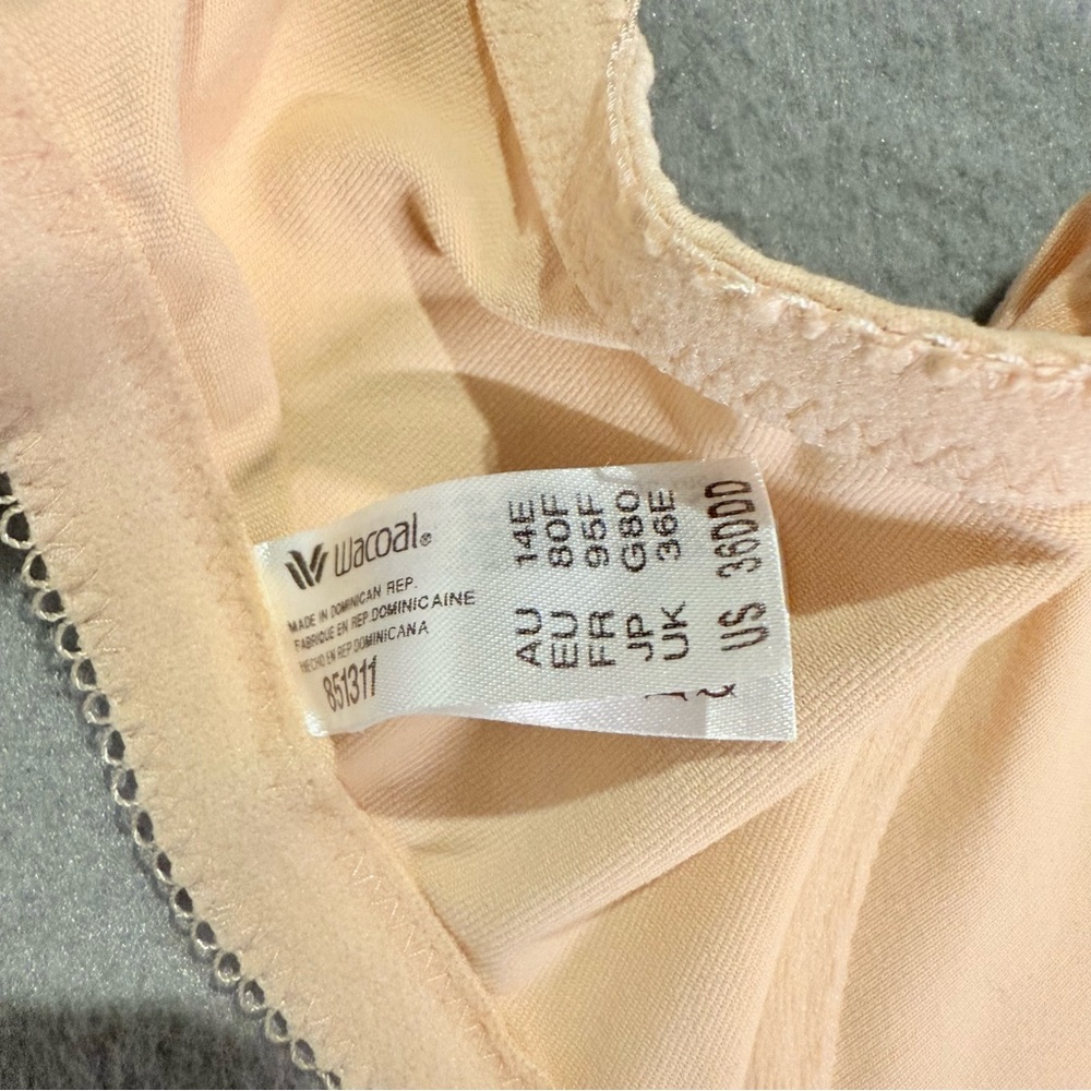 Wacoal Front Close Underwire Bra Nude Full Coverage Comfort Everyday Support - Picture 7 of 7